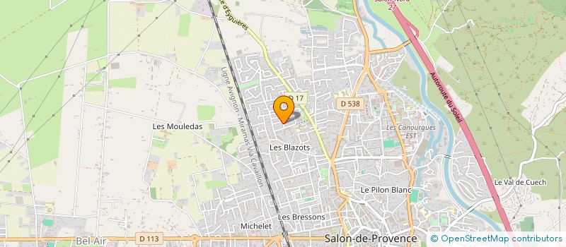 localisation de l'entreprise MJM - CLEMENCEAU  SALON-DE-PROVENCE