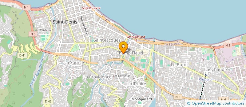 localisation de l'entreprise MJM ET CIE à SAINT-DENIS