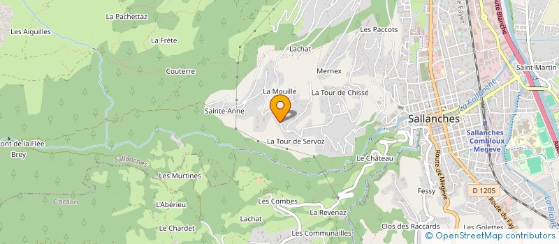 localisation de l'entreprise MJM GUER à SALLANCHES