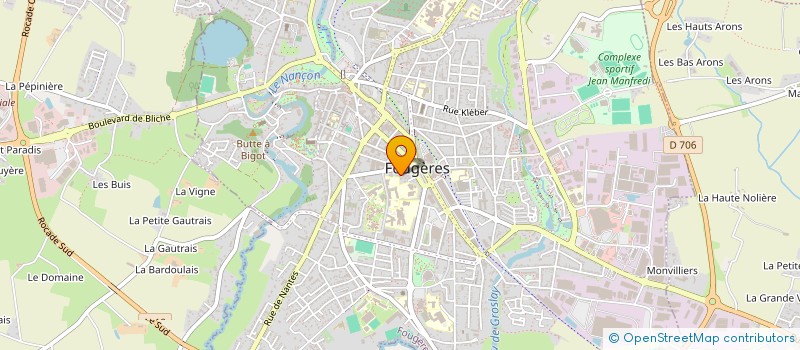 localisation de l'entreprise MJM HOLDING  FOUGERES