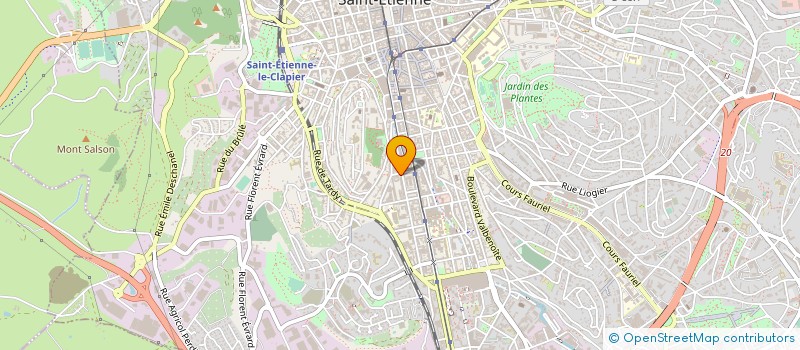localisation de l'entreprise MJM MOTOS à SAINT-ETIENNE