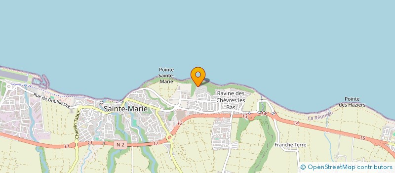 localisation de l'entreprise MJM PEINTURE  SAINTE-MARIE