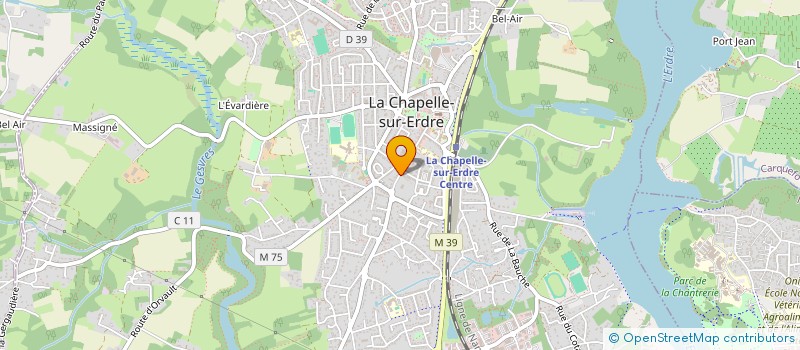 localisation de l'entreprise MJM PIZZ à LA CHAPELLE-SUR-ERDRE