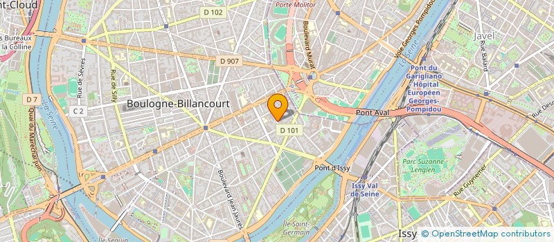 localisation de l'entreprise MJM POST PROD à BOULOGNE-BILLANCOURT