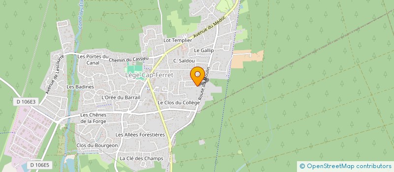 localisation de l'entreprise MJME  LEGE-CAP-FERRET