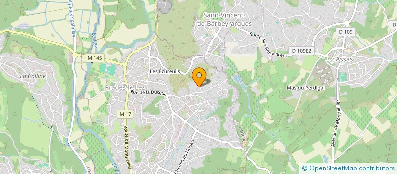 localisation de l'entreprise MJMLAURENT  PRADES-LE-LEZ