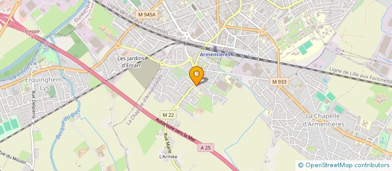 localisation de l'entreprise MJN  LA CHAPELLE-D'ARMENTIERES