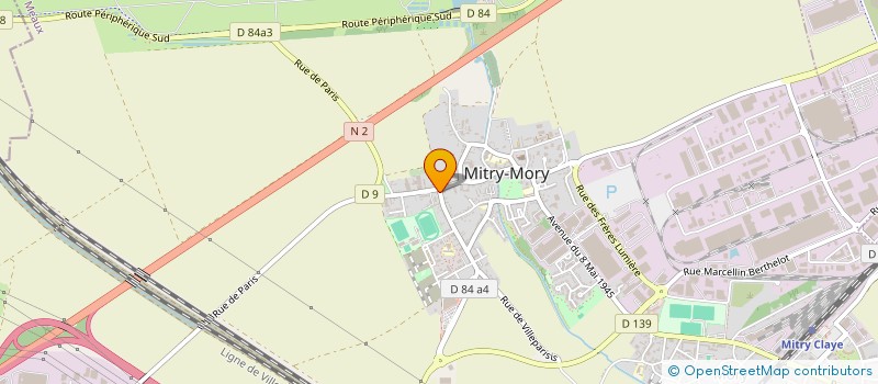 localisation de l'entreprise MJN COUVERTURE  MITRY-MORY