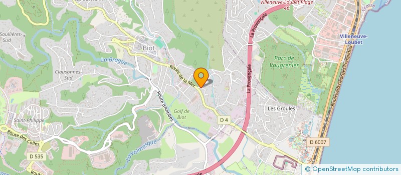 localisation de l'entreprise MJOLNIR à BIOT