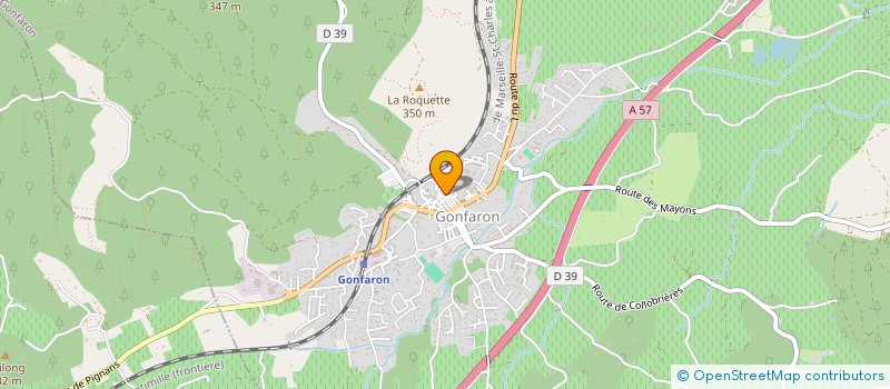 localisation de l'entreprise MJP  GONFARON