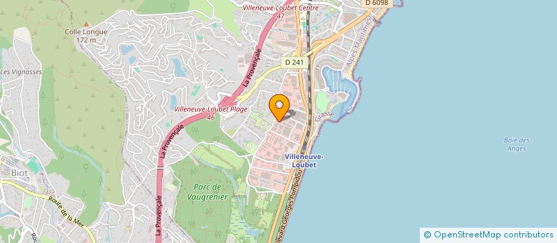 localisation de l'entreprise MJP à VILLENEUVE-LOUBET