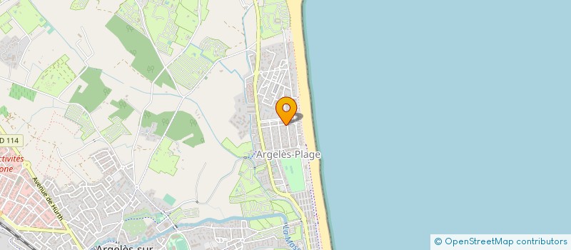 localisation de l'entreprise MJP  ARGELES-SUR-MER