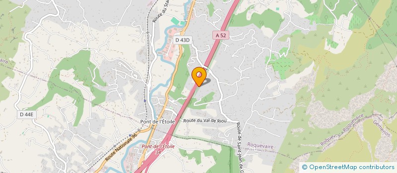 localisation de l'entreprise MJP  ROQUEVAIRE