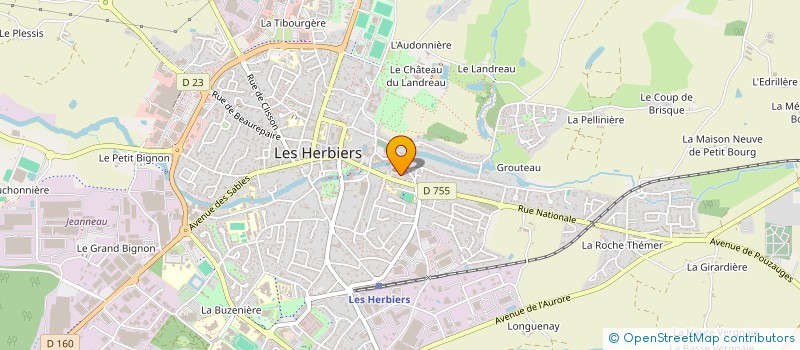 localisation de l'entreprise MJP  MESNARD-LA-BAROTIERE