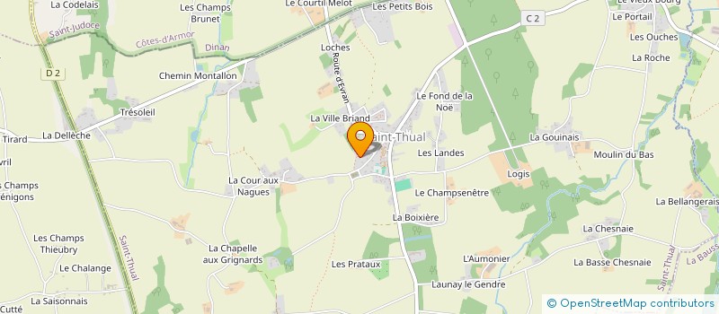 localisation de l'entreprise MJP  SAINT-THUAL