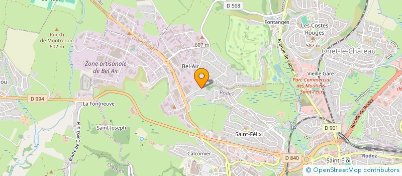localisation de l'entreprise MJP à RODEZ