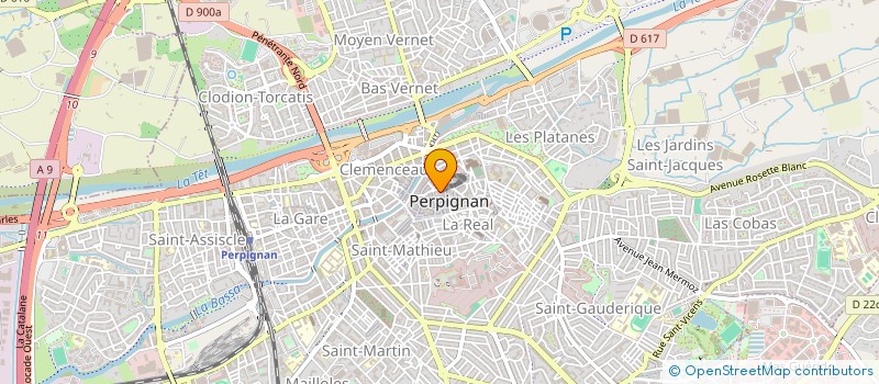 localisation de l'entreprise MJP à PERPIGNAN