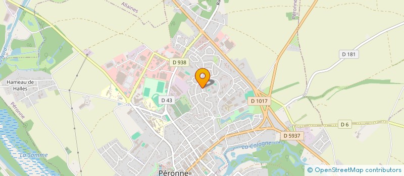 localisation de l'entreprise MJP ARTOIS à PERONNE