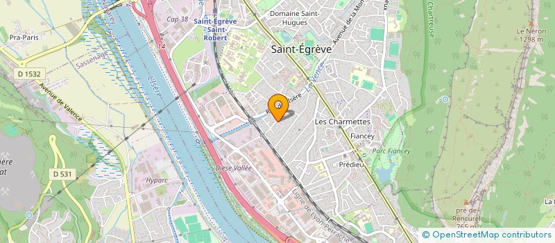 localisation de l'entreprise MJP CUISINES  SAINT-EGREVE