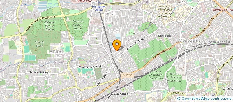 localisation de l'entreprise MJP DISTRIBUTION  PESSAC