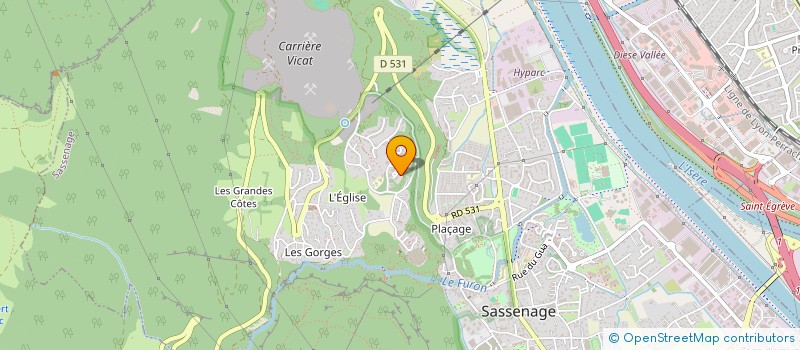 localisation de l'entreprise MJP INVEST à SASSENAGE