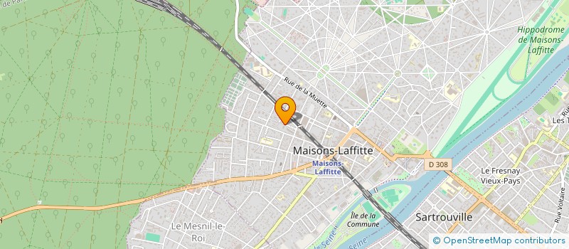 localisation de l'entreprise MJP INVEST  MAISONS-LAFFITTE
