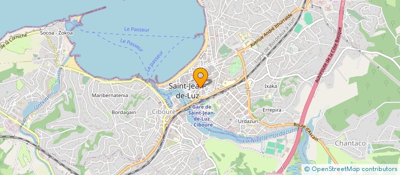 localisation de l'entreprise MJP LABORDE  SAINT-JEAN-DE-LUZ