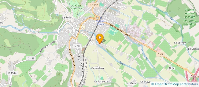 localisation de l'entreprise MJPACIFIQUE  TULLINS