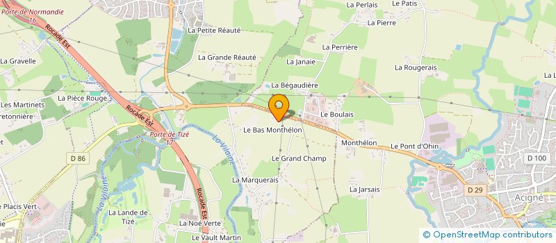 localisation de l'entreprise MJPERY  THORIGNE-FOUILLARD