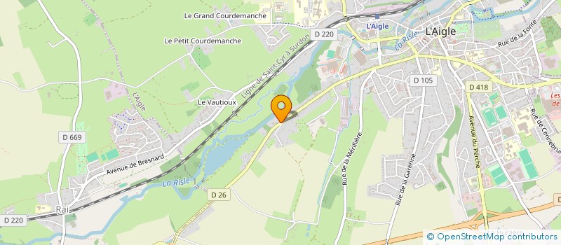 localisation de l'entreprise MJPL ROMAGNE à L'AIGLE
