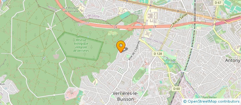 localisation de l'entreprise MJPLG à VERRIERES-LE-BUISSON