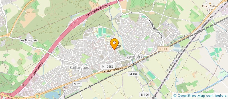 localisation de l'entreprise MJPS à BAILLARGUES