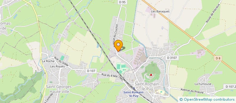 localisation de l'entreprise MJPV  SAINT-ROMAIN-LE-PUY