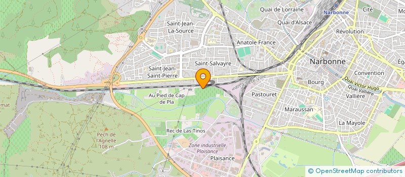 localisation de l'entreprise MJR à NARBONNE