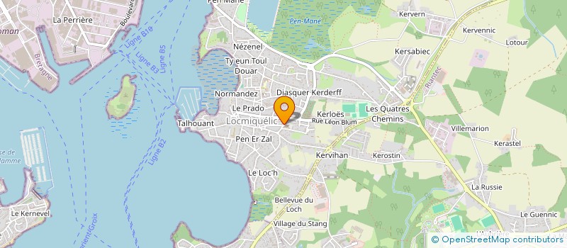 localisation de l'entreprise MJR  LOCMIQUELIC