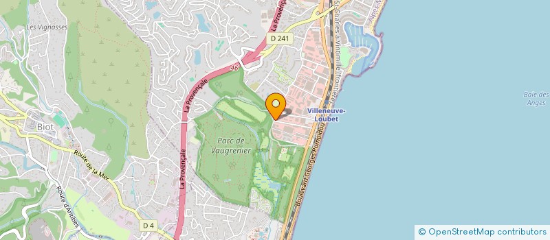 localisation de l'entreprise MJR & CO  VILLENEUVE-LOUBET