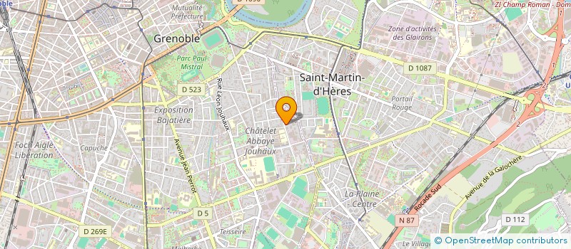 localisation de l'entreprise MJR ECHAFAUDAGE à GRENOBLE