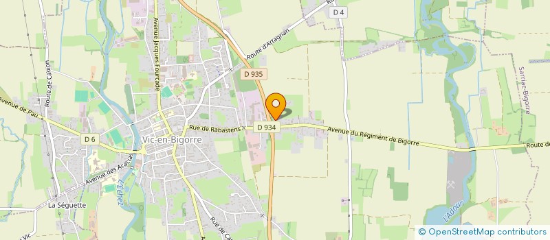 localisation de l'entreprise MJR IMMO  VIC-EN-BIGORRE