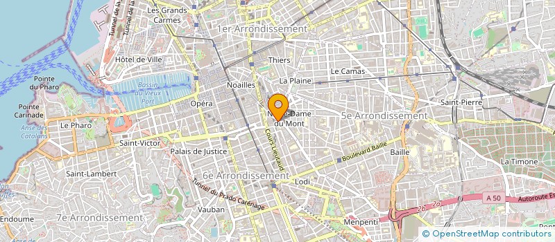 localisation de l'entreprise MJR JUST ONE à MARSEILLE