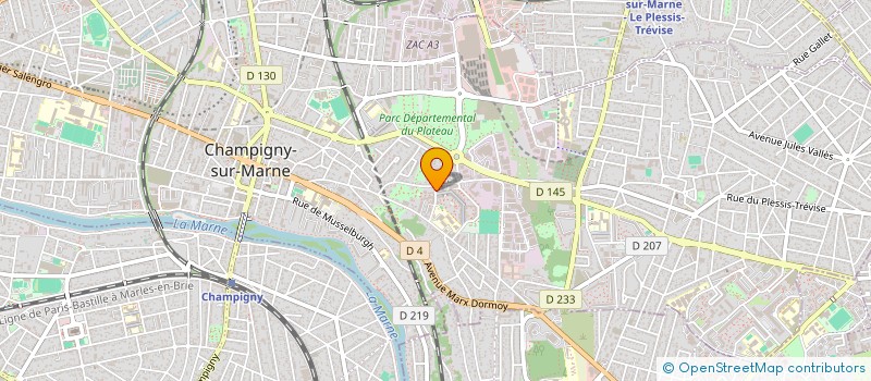 localisation de l'entreprise MJR TRADE à CHAMPIGNY-SUR-MARNE