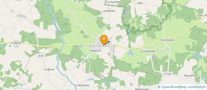 localisation de l'entreprise MJRL IMMOBILIER à VIDEIX