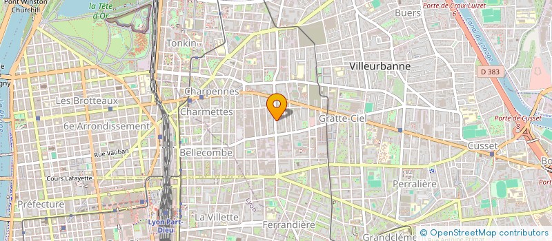 localisation de l'entreprise MJS 26  VILLEURBANNE