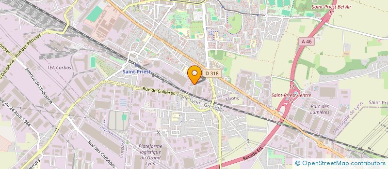 localisation de l'entreprise MJS  SAINT-PRIEST