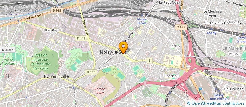 localisation de l'entreprise MJS+ à NOISY-LE-SEC
