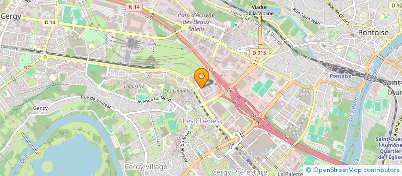 localisation de l'entreprise MJS  CERGY