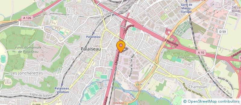 localisation de l'entreprise MJS à PALAISEAU