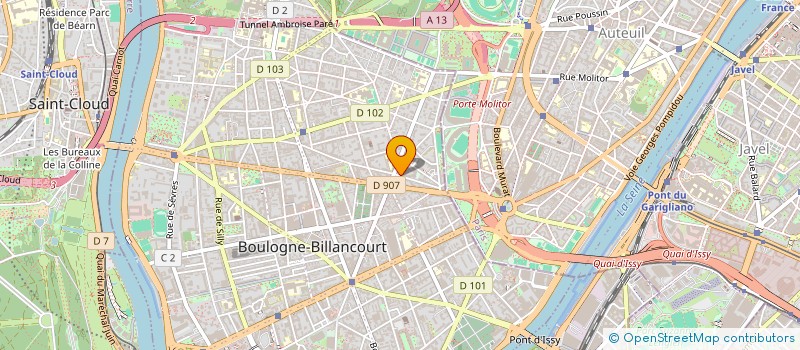 localisation de l'entreprise MJS BEL LAVAJ à BOULOGNE-BILLANCOURT