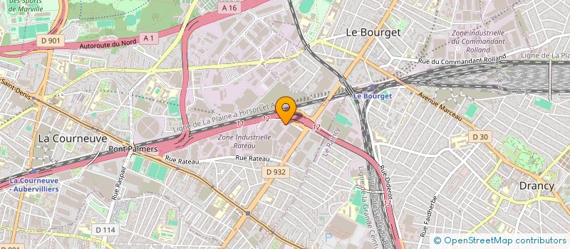 localisation de l'entreprise MJS ECHAFAUDAGE  LA COURNEUVE