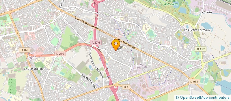localisation de l'entreprise MJS FINANCE à LES PONTS-DE-CE