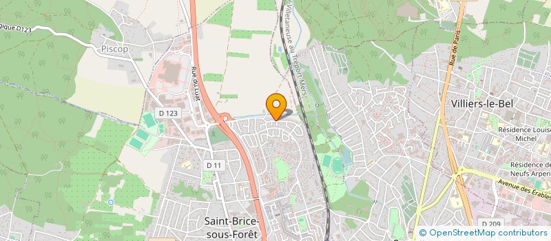 localisation de l'entreprise MJS FORMATION SANTE  SAINT-BRICE-SOUS-FORET